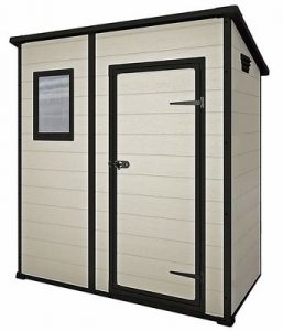 9. Keter Manor Pent Outdoor Plastic Garden Storage Shed