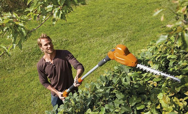 best electric hedge trimmer with extension pole