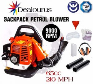 5. Dealourus 65cc Petrol Backpack Leaf Blower