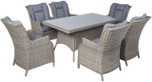 Mayfair Athens 6 Seater Rectangular Rattan Dining Set