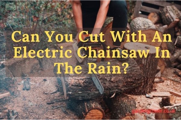 Can You Cut With An Electric Chainsaw In The Rain