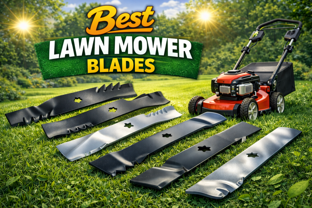 Best lawn mower blades on display