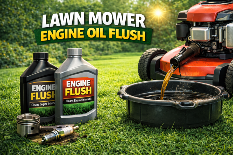 lawn mower engine oil flush