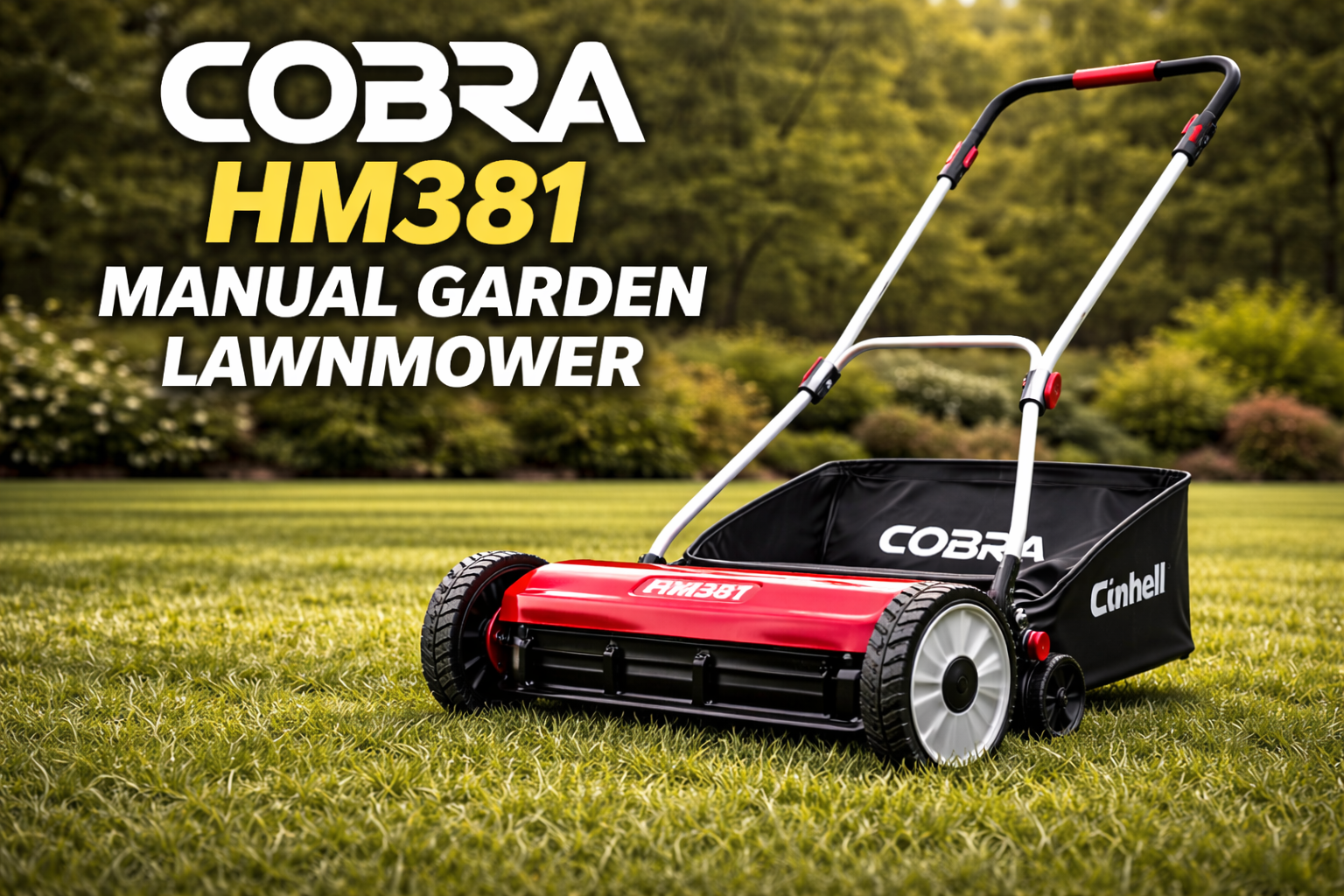 COBRA HM381 Manual Garden Lawnmower