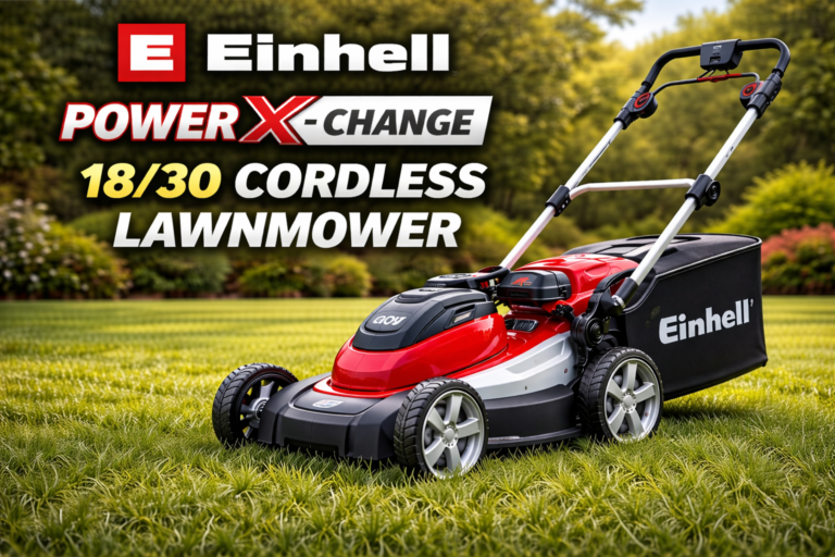 einhell power x-change 18/30 cordless lawnmower