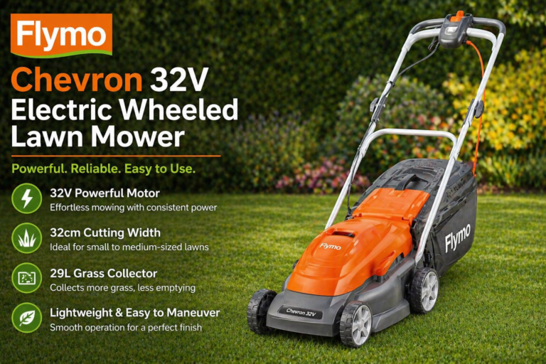 Flymo Chevron 32V Electric Wheeled Lawn Mower