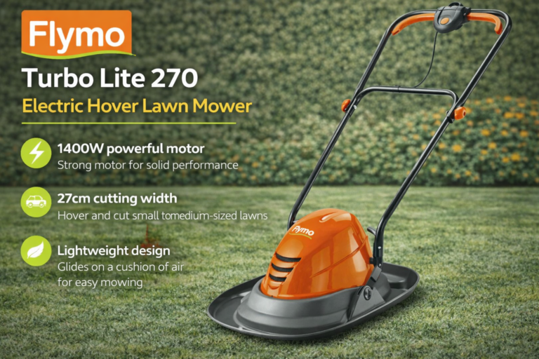 Flymo Turbo Lite 270 Electric Hover Lawn Mower