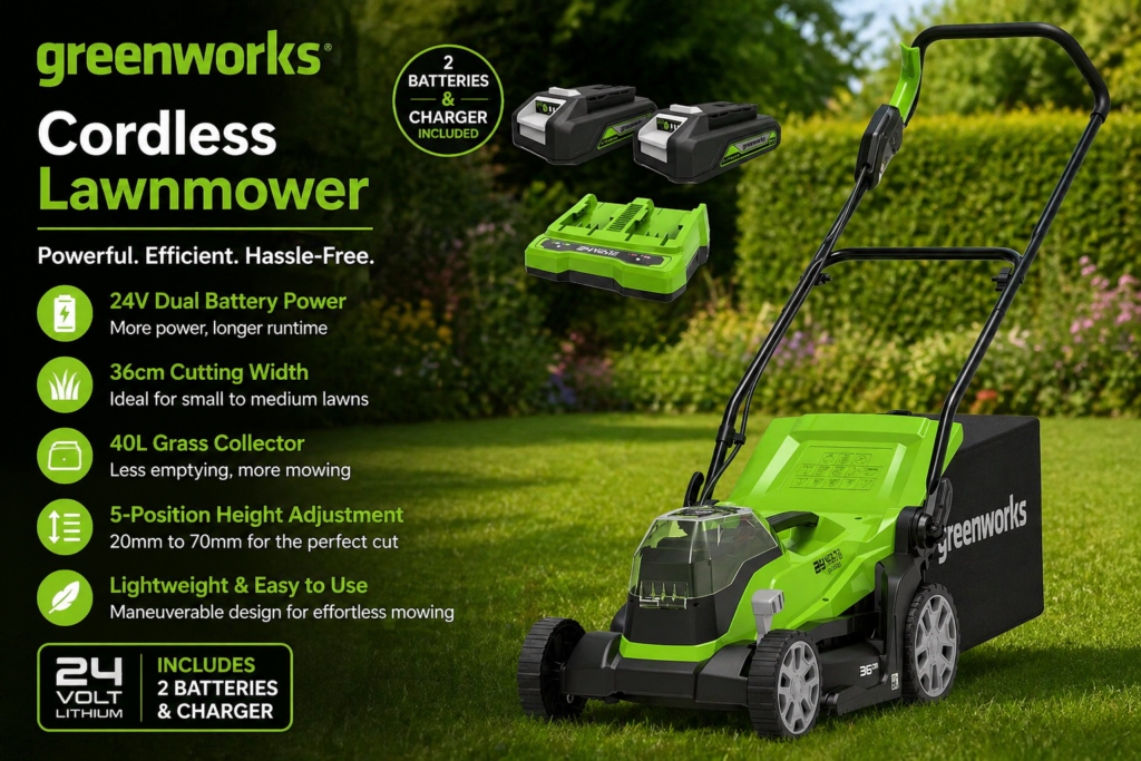 Greenworks Cordless Lawnmower