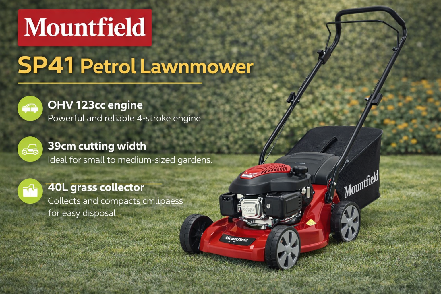 Mountfield SP41 Petrol Lawnmower