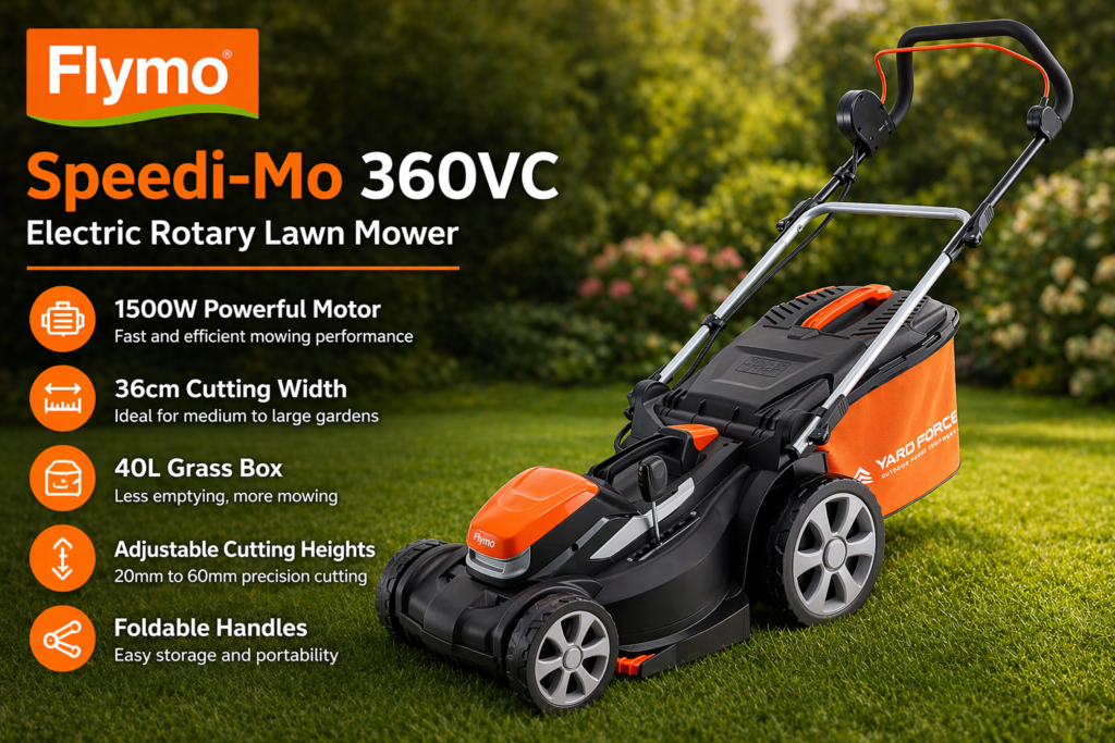 Yard Force 40V 37cm Cordless Lawnmower