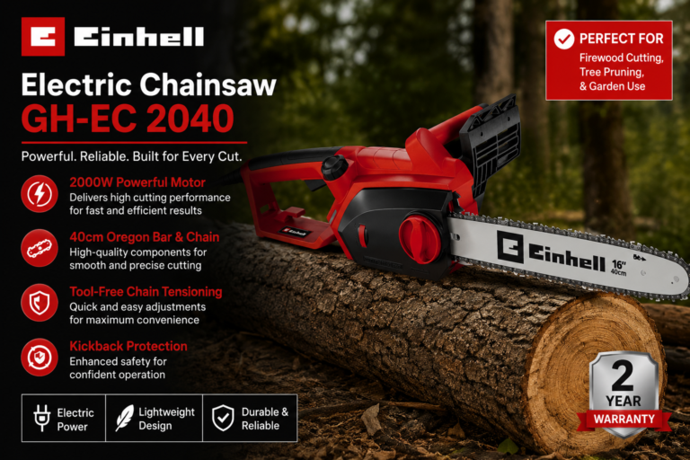 einhell electric chainsaw gh-ec 2040